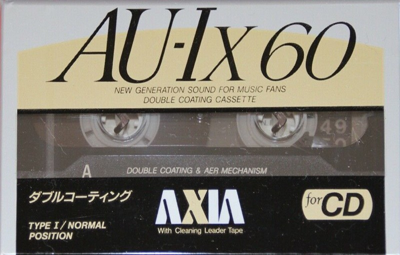 Compact Cassette AXIA AU-Ix 60 "AU-1X 60" Type I Normal 1991 Japan