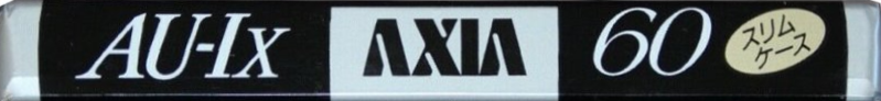 Compact Cassette AXIA AU-Ix 60 "AU-1X 60" Type I Normal 1991 Japan