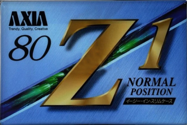 Compact Cassette AXIA Z1 80 Type I Normal 1995 Japan