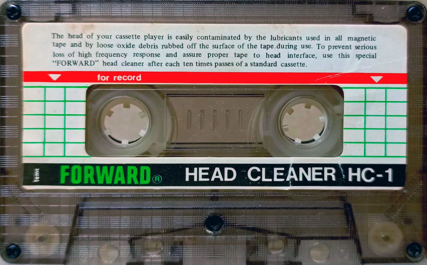 Compact Cassette Forward XD "HC-1" Cleaning Cassette Taiwan