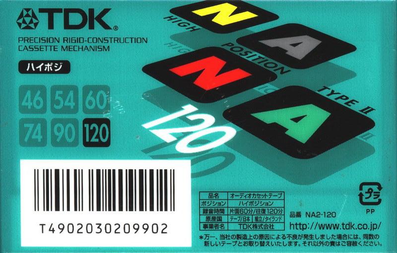 Compact Cassette: TDK  - Na Na 120