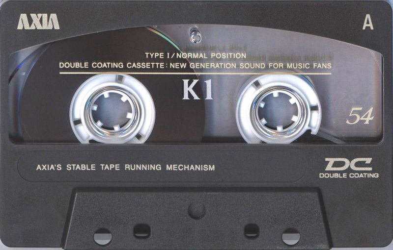 Compact Cassette AXIA K1 54 "K1B 54" Type I Normal 1995 Japan