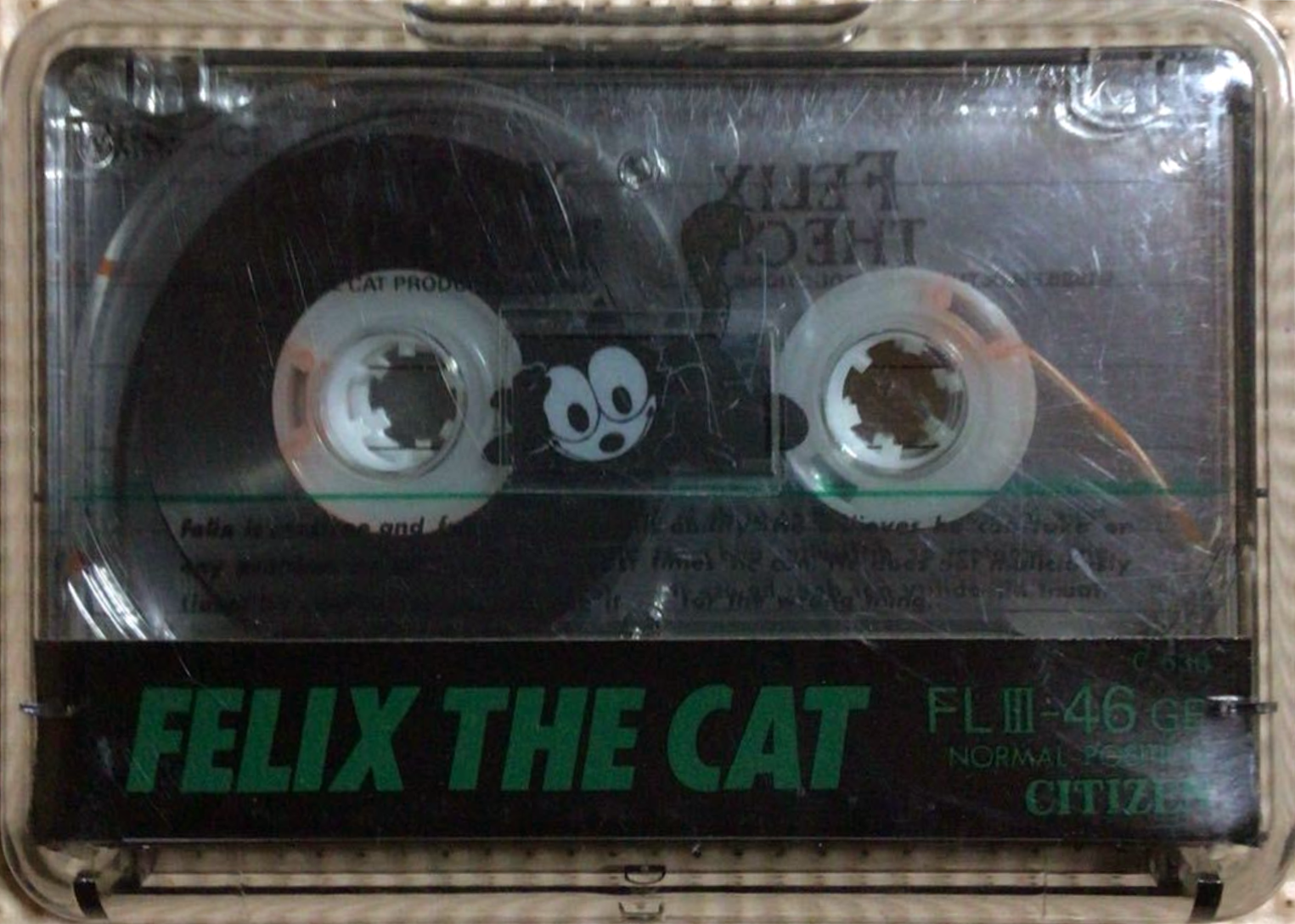 Compact Cassette Citizen Felix The Cat 46 "FLIII-46GB" Type I Normal 1988 Japan