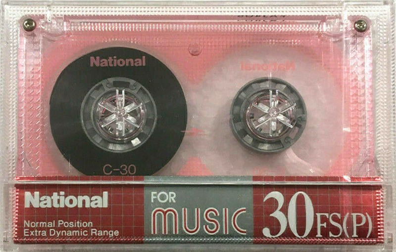 Compact Cassette National FS 30 "RT-30FS(P)" Type I Normal 1987 Japan