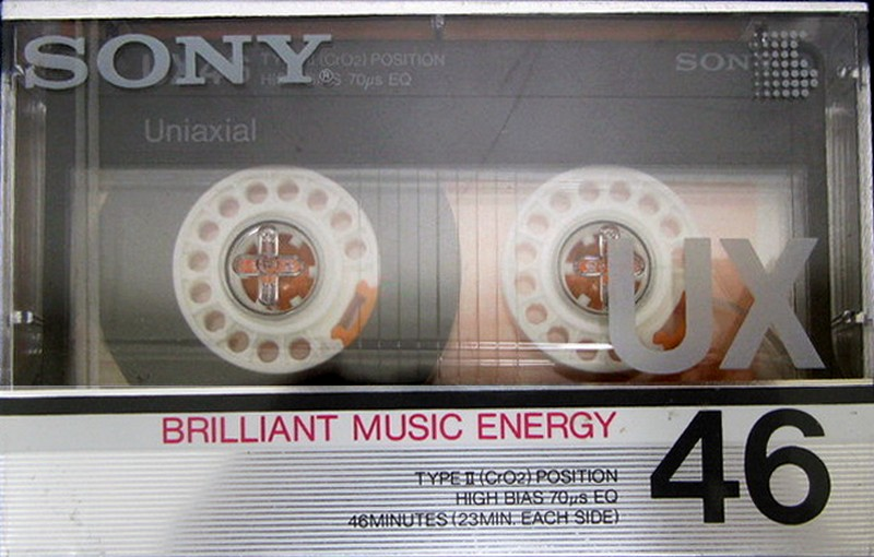 Compact Cassette Sony UX 46 Type II Chrome 1986 Japan
