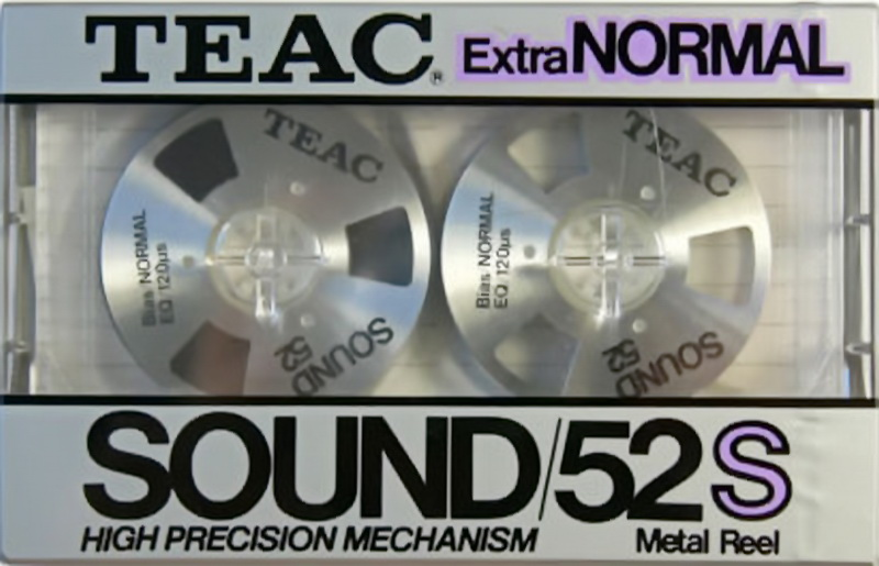Compact Cassette Teac SOUND 46X 52 "SOUND 52S" Type I Normal 1984 Japan