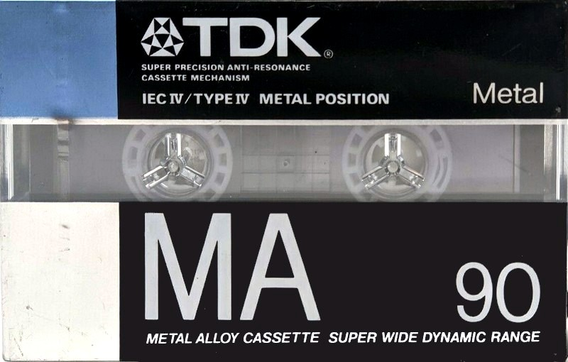 Compact Cassette TDK MA 90 Type IV Metal 1988 Australia, Europe