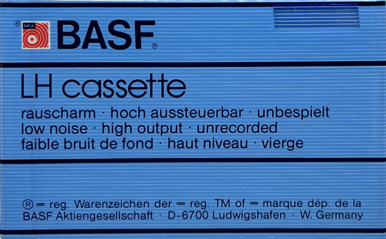 Compact Cassette BASF LH 90 Type I Normal 1982 Europe