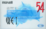 Compact Cassette Maxell WE 54 "WE1-54" Type I Normal 1999 Japan