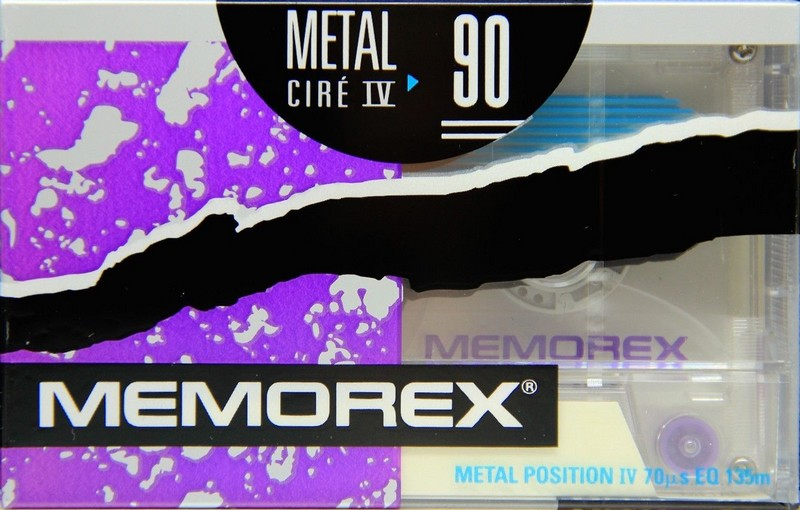 Compact Cassette Memorex Cire IV 90 Type IV Metal 1991 Canada, USA