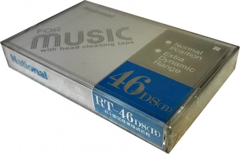 Compact Cassette National DS 46 "RT-DS(B)" Type I Normal 1986 Japan