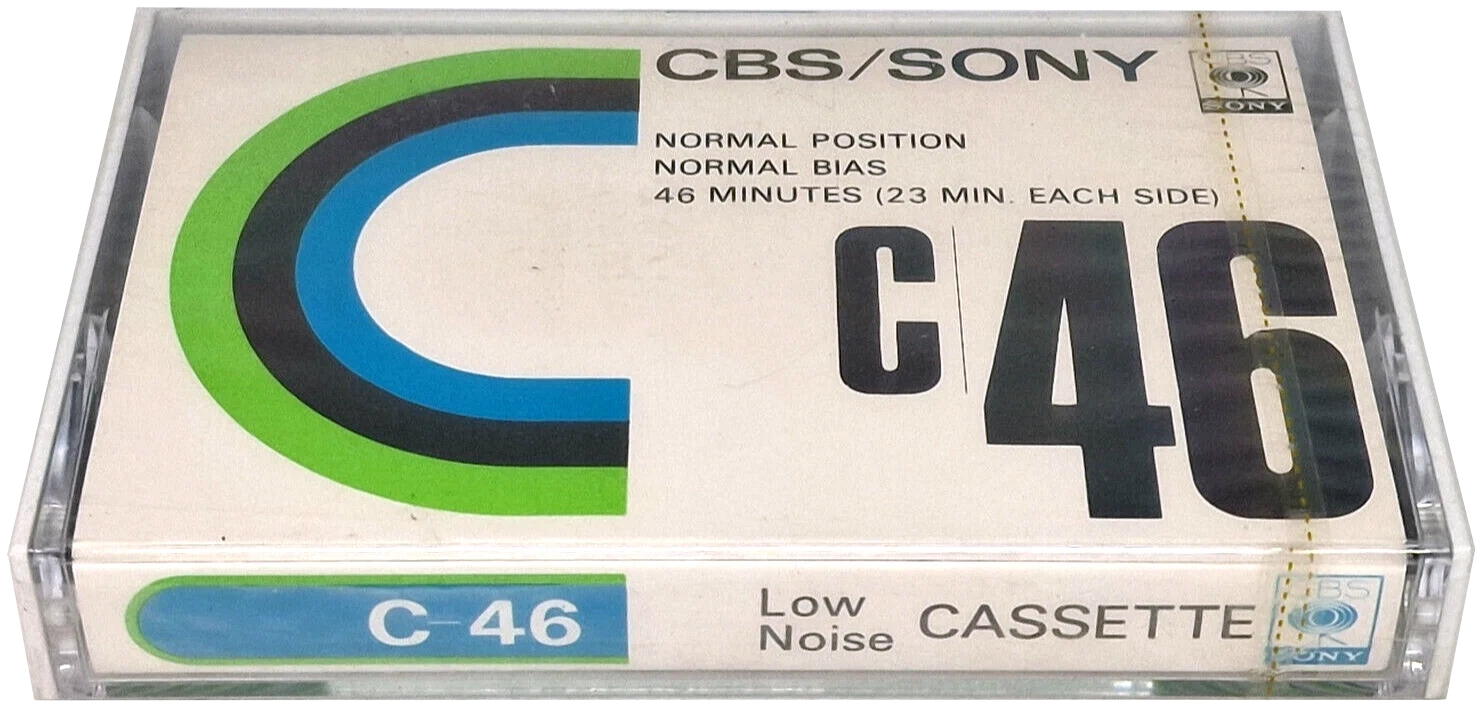 Compact Cassette CBS / Sony 46 Type I Normal 1974 Japan