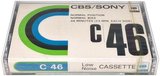 Compact Cassette CBS / Sony 46 Type I Normal 1974 Japan
