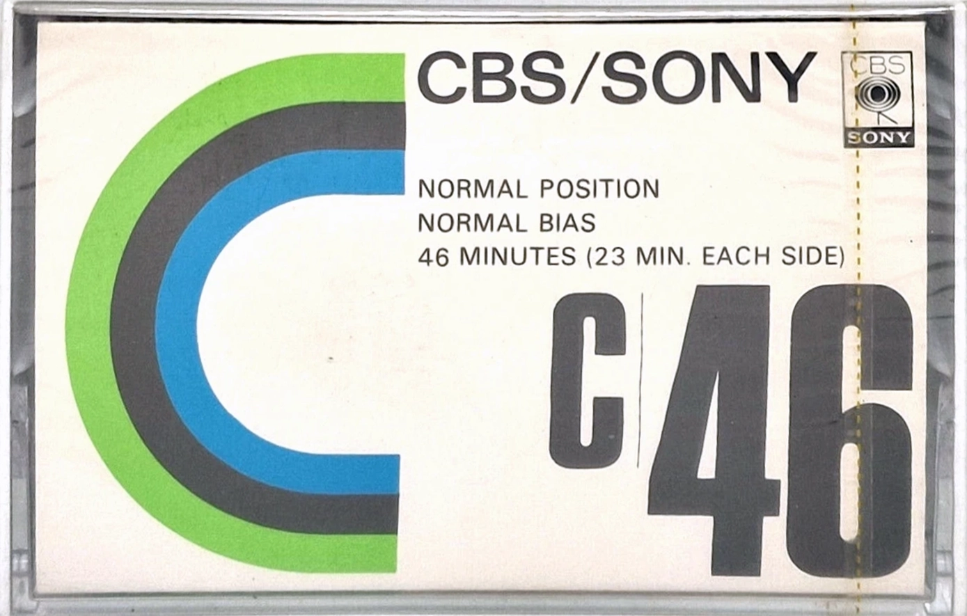 Compact Cassette CBS / Sony 46 Type I Normal 1974 Japan