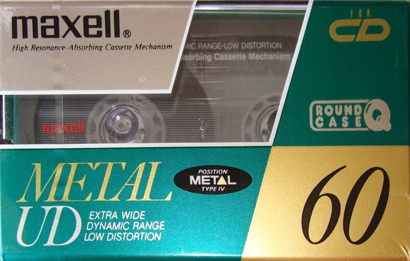 Compact Cassette Maxell Metal UD 60 "M-UD60" Type IV Metal 1990 Japan