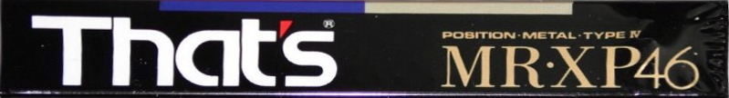 Compact Cassette Thats MR-XP 46 Type IV Metal 1991 Japan