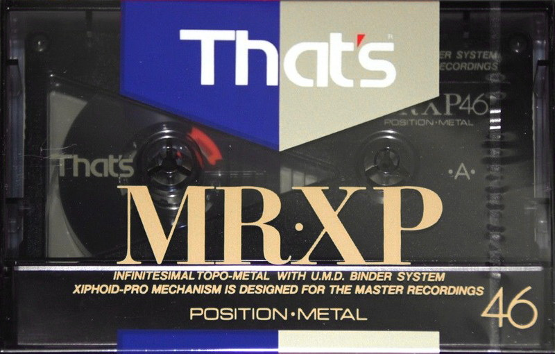 Compact Cassette Thats MR-XP 46 Type IV Metal 1991 Japan