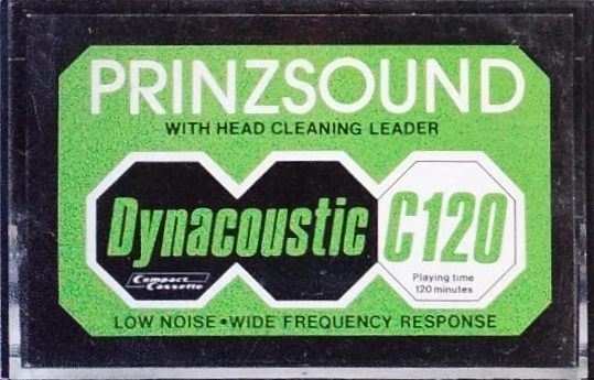 Compact Cassette Prinzsound 120 "Dynacoustic" Type I Normal 1980 Japan