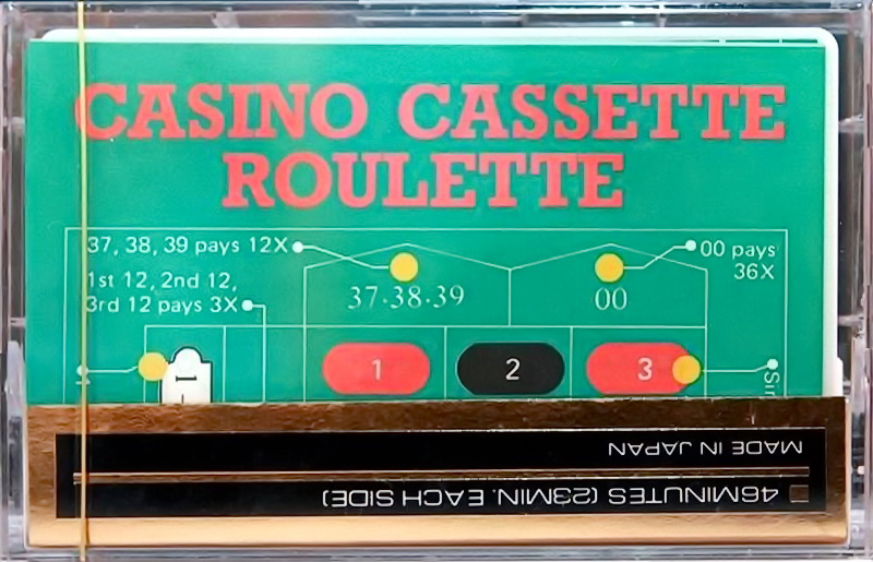 Compact Cassette Nikko DC 45 "Casino Cassette Roulette" Type I Normal USA