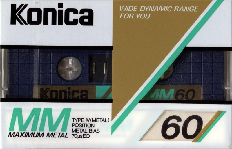 Compact Cassette Konica MM 60 "Maximum Metal" Type IV Metal 1984 Japan