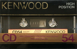 Compact Cassette Kenwood CD 54 Type II Chrome 1985 Japan