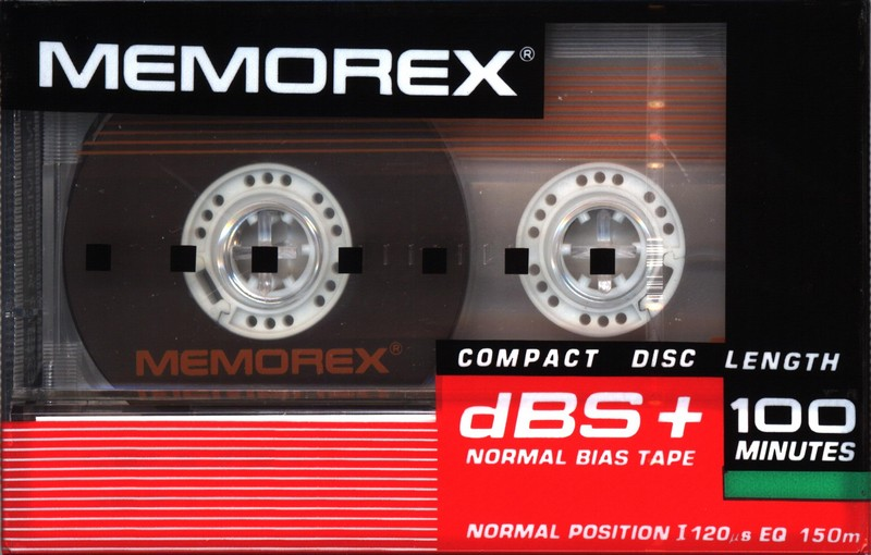 Compact Cassette Memorex dBS+ 100 Type I Normal 1989 Europe