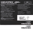 Compact Cassette Memorex dBS+ 100 Type I Normal 1989 Europe