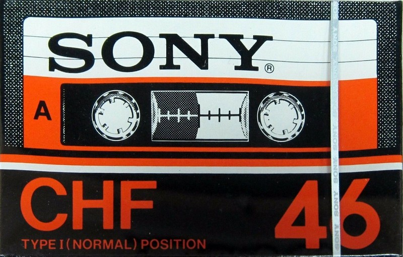 Compact Cassette Sony CHF 46 Type I Normal 1977 Japan