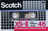 Compact Cassette Scotch XS II 46 "JV 3640-0047-9" Type II Chrome 1982 Japan