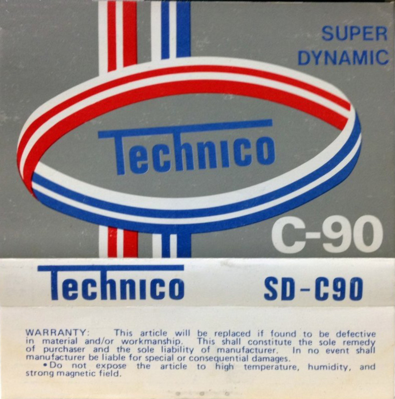 Compact Cassette Technico SD 90 Type I Normal