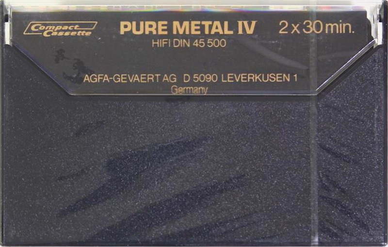 Compact Cassette AGFA Pure Metal IV 60 Type IV Metal 1979 Europe
