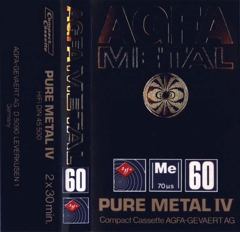 Compact Cassette: AGFA  - Pure Metal IV 60