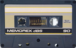 Compact Cassette Memorex dBS 90 Type I Normal 1987 Europe