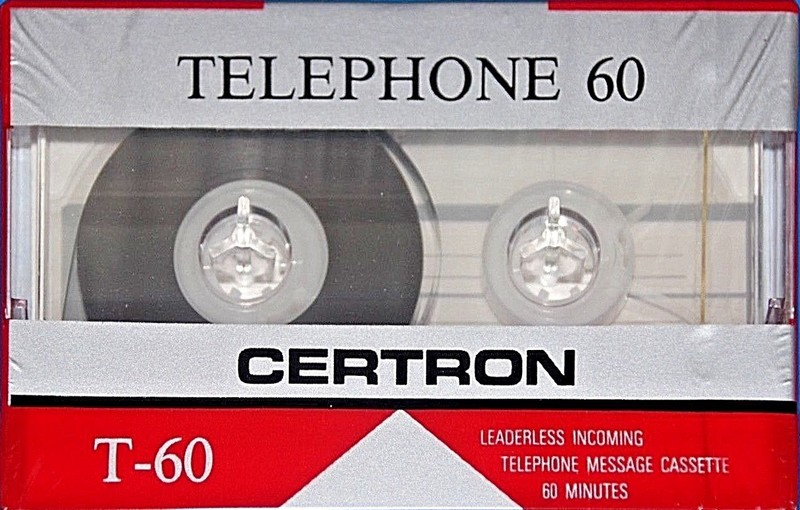 Compact Cassette:  Certron - Telephone 60