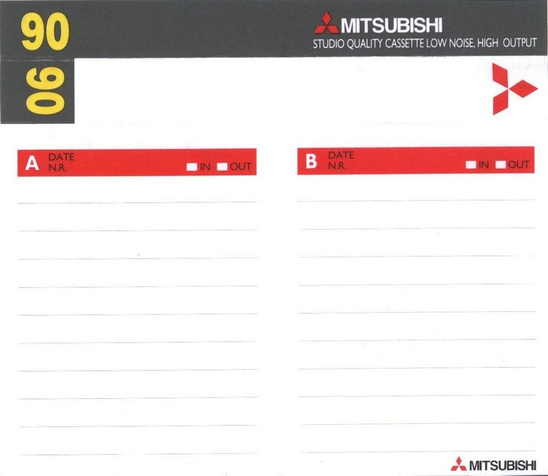Compact Cassette Mitsubishi 90 Type I Normal 2002 Europe