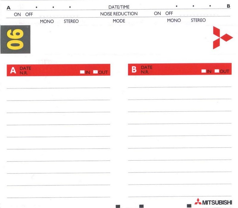 Compact Cassette:  Mitsubishi -  90