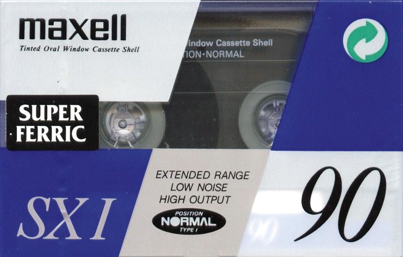 Compact Cassette Maxell SX 90 "SX I" Type I Normal 1991 Europe