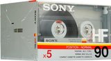 5 pack Sony HF 90 Type I Normal 1986 Europe