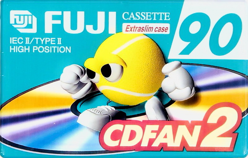 Compact Cassette Fuji CDFAN 90 "CDFAN2 90 A" Type II Chrome 1998 Europe