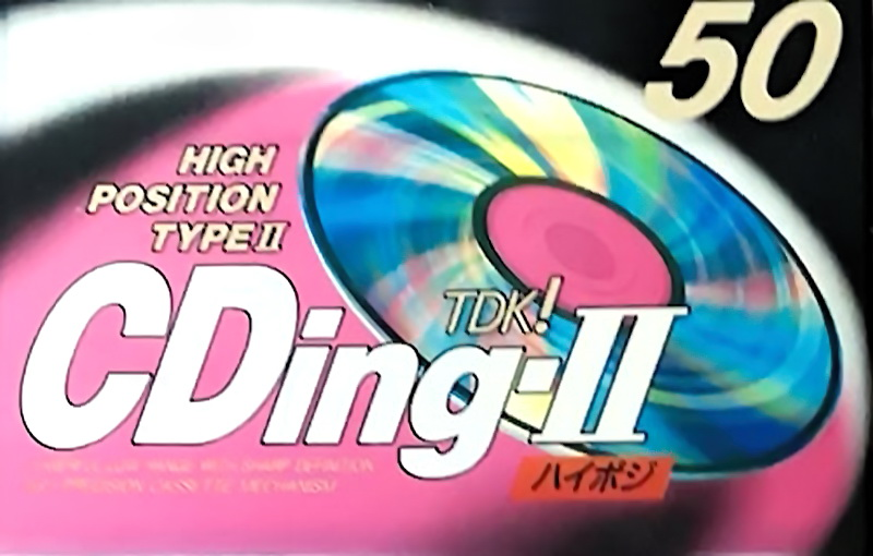 Compact Cassette TDK CDing 2 50 "CD2-50F" Type II Chrome 1994 Japan