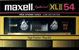 Compact Cassette Maxell XLII 54 Type II Chrome 1982 Japan