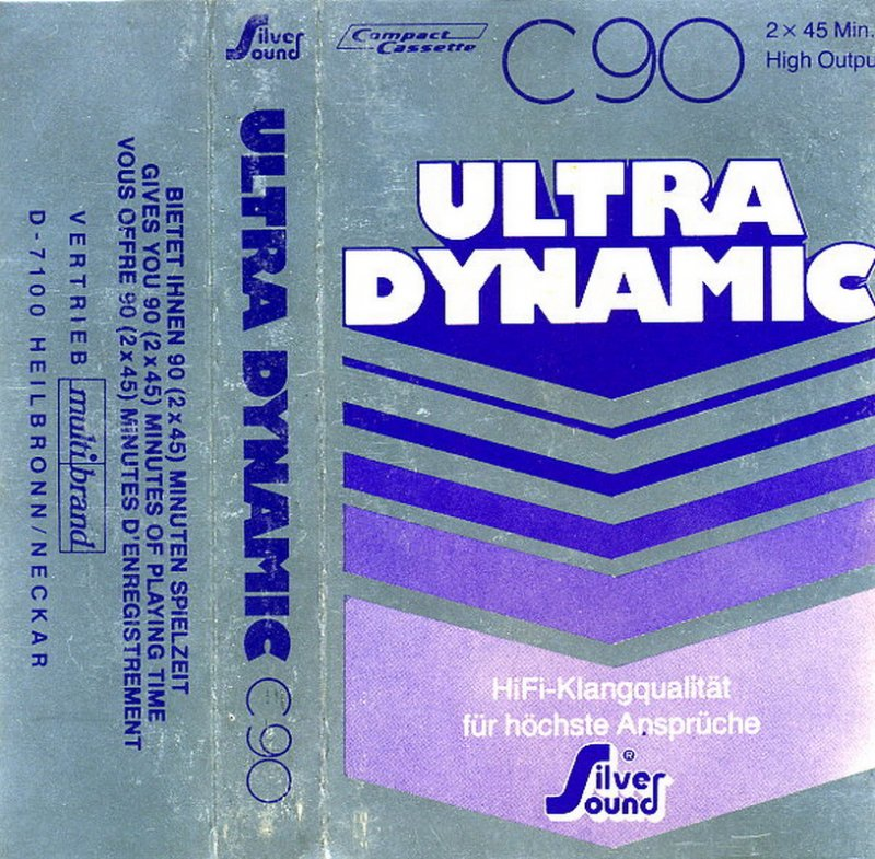 Compact Cassette Silver Sound Ultra Dynamic 90 Type I Normal 1979 Germany