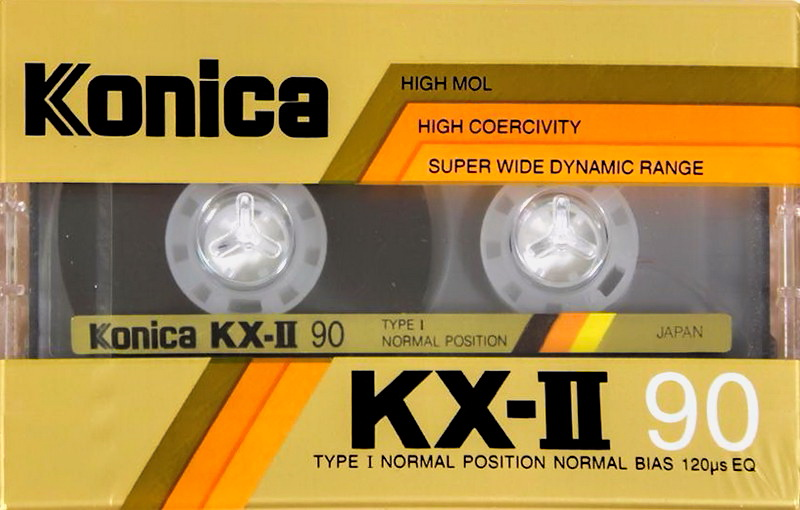 Compact Cassette Konica KX-II 90 Type I Normal 1988 Europe