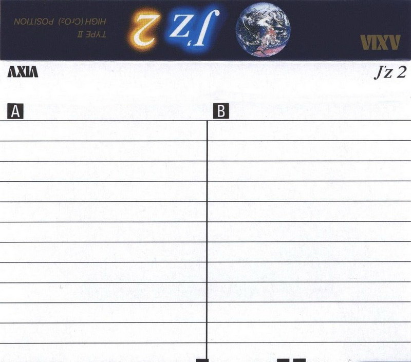 Compact Cassette AXIA J`z 2 84 "JZ2A 84" Type II Chrome 1992 Japan