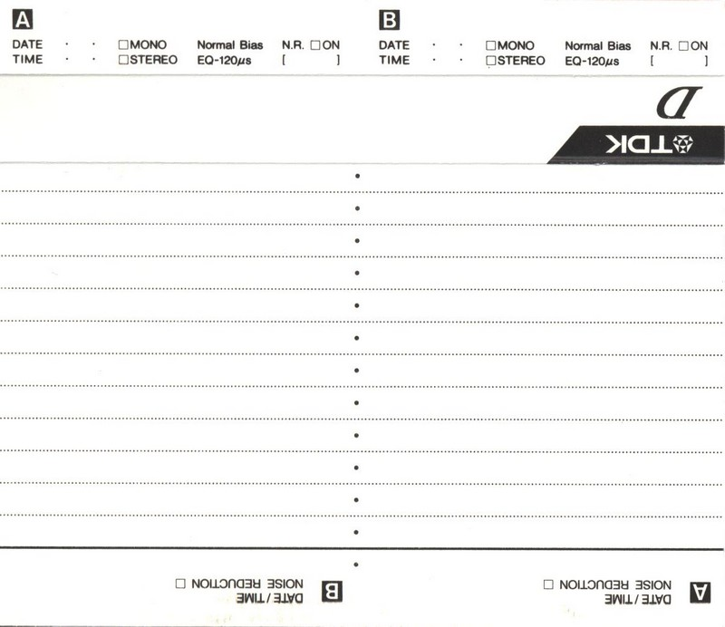 Compact Cassette: TDK  - D 90