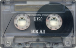 Compact Cassette Akai HX 90 Type I Normal 1991 Europe