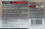 Compact Cassette TDK SF 46 "SF-46SE" Type II Chrome 1990 Australia, Europe