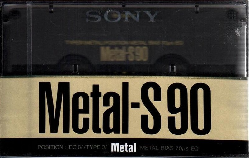 Compact Cassette Sony Metal-S 90 "MTL-90B" Type IV Metal 1989 Europe
