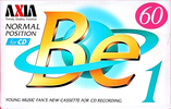 Compact Cassette AXIA Be 1 60 "BE1A 60" Type I Normal 1996 Japan
