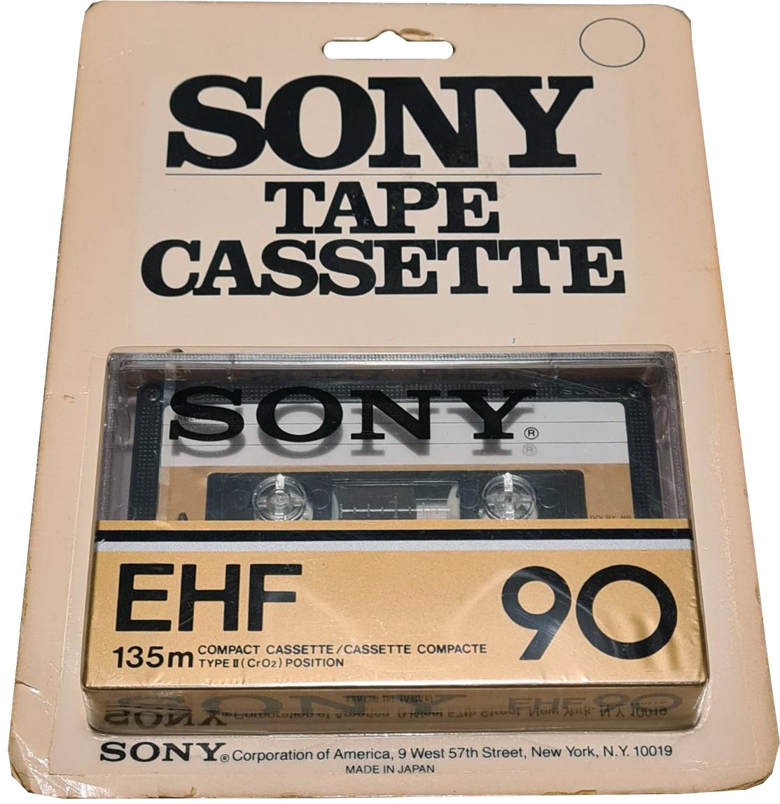 Blister Sony EHF 90 Type II Chrome 1978 USA